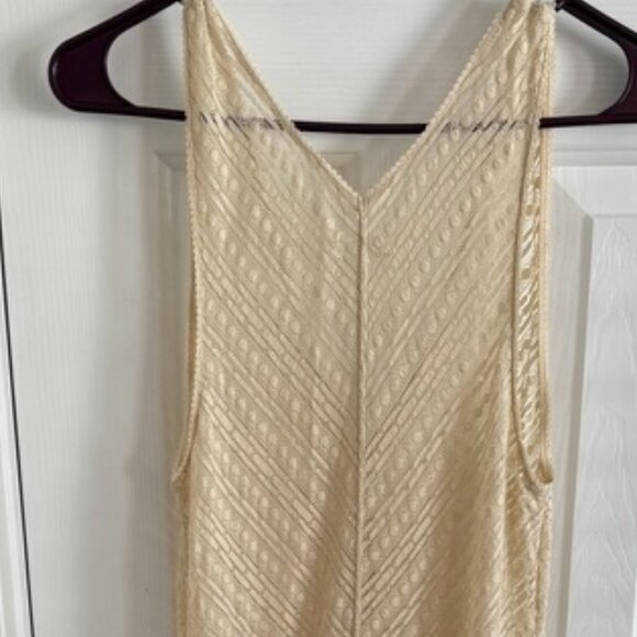 Intimately Free People Ivory Lace Midi Dress with Asymmetrical Hem | Size M - Picture 3 of 6